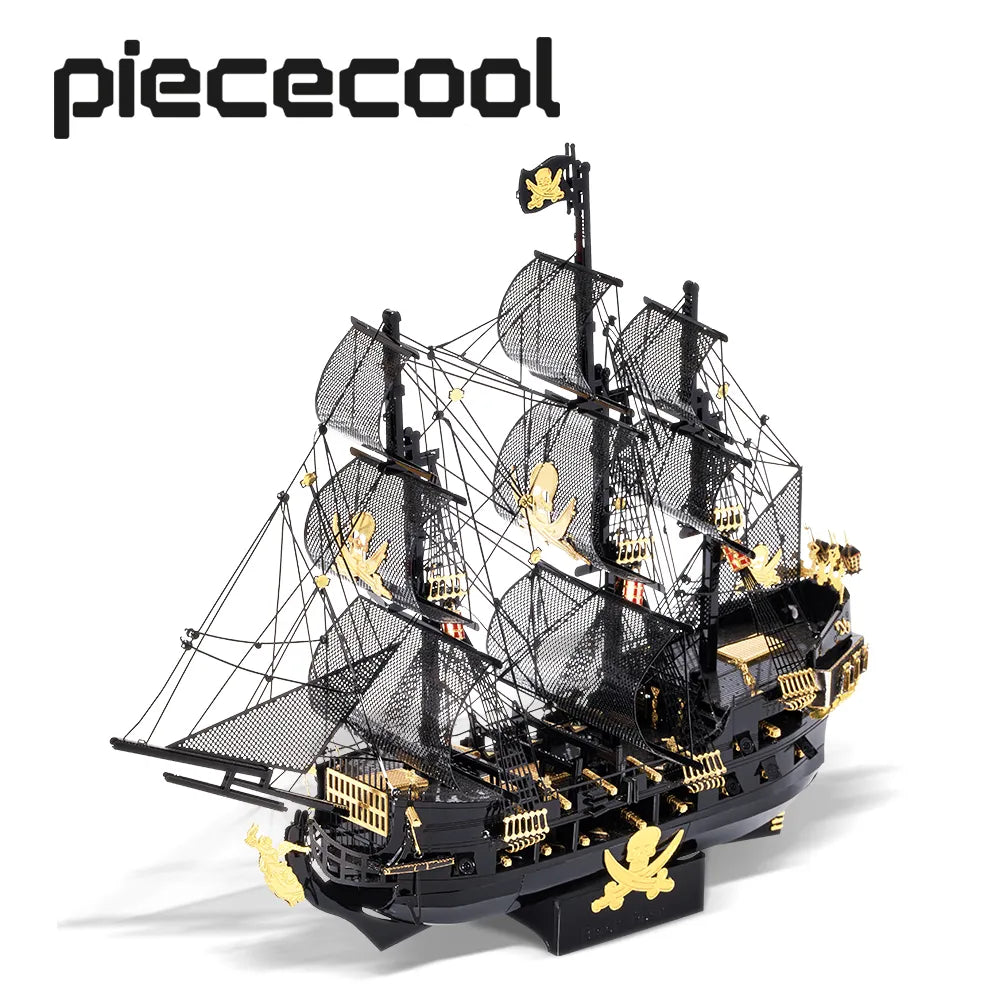 Piececool 3D Metal Puzzle Model Building Kits,Black Pearl DIY Assemble Jigsaw Toy ,Christmas Birthday Gifts for Adults