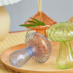 Mini Bud Vase Glass Mushroom Aromatherapy Bottle Hydroponic Flower Decoration Home Decor Nordic Vase Desktop Small Vase _ Brand, Floriddle Decor, Home Decor _ Turtle and Rabbit _ turtle-and-rabbit.com