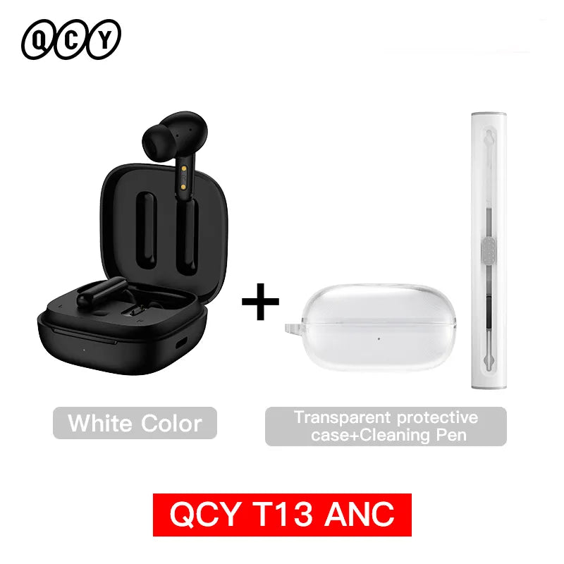 QCY T13 ANC Wireless Earphones Bluetooth 5.3 TWS ANC Noise Cancellatio –  Turtle and Rabbit