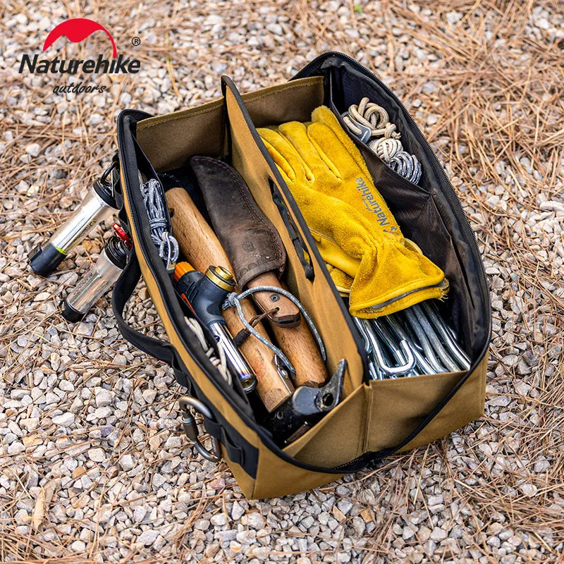 Naturehike Camping Storage Bag Multifunctional Outdoor Tool Storage Bag Collapsible Storage Box Hikng Travel Lamp Bag Meal Bag