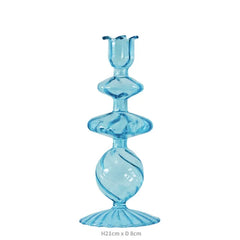 Decorative Candle Holders Colorful Glass Flower Vase for Home Decoration Wedding Decoration Centerpieces Candlestick Gift _ Brand, Floriddle Decor, Home Decor _ Turtle and Rabbit _ turtle-and-rabbit.com