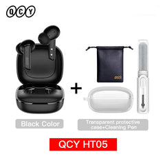 QCY HT05 ANC Wireless Earphone 40dB Noise Cancelling Bluetooth 5.2 Headphone 6 Mic ENC HD Call TWS Earbuds Transparency Mode _ Brand, Earphone, Portable Audio & Video, QCY, Ship from USA _ Turtle and Rabbit _ turtle-and-rabbit.com